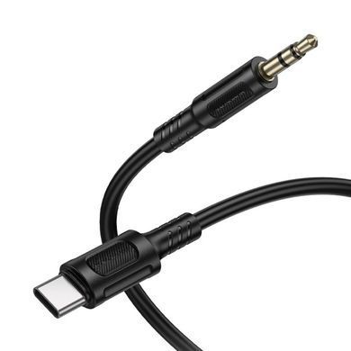 Купити Аудіокабель BOROFONE BL25B Type-C to 3.5mm male, PVC, 1m, Black