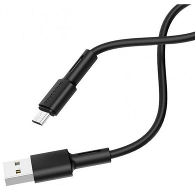 Купити Кабель Borofone BX31 Soft silicone USB Micro 2.4 A 1m Black