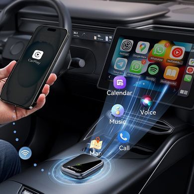 Купити Адаптер ACEFAST QC1 CarPlay wireless adapter for car Metal Gray