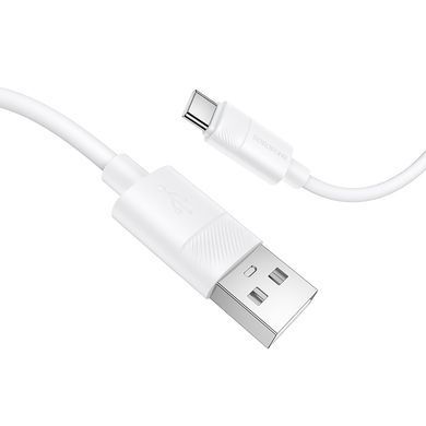 Купити Кабель BOROFONE BX123 Leya silicone charging data cable Type-C White