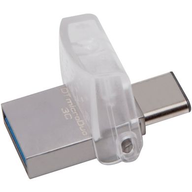Купити Флеш-накопитель Kingston USB3.1 Gen 1/USB Type-C DataTraveler MicroDuo 3C 32GB Silver