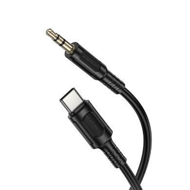 Купити Аудіокабель BOROFONE BL25B Type-C to 3.5mm male, PVC, 1m, Black