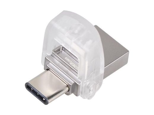 Купити Флеш-накопитель Kingston USB3.1 Gen 1/USB Type-C DataTraveler MicroDuo 3C 128GB Silver