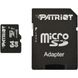 Карта памяти Patriot microSDXC LX Series 64GB Class 10 UHS-I W-10MB/s R-80MB/s +SD-адаптер