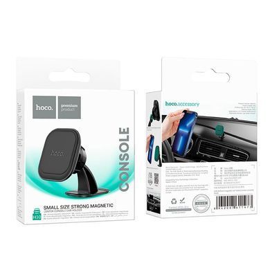 Купити Автотримач для телефона HOCO H30 Brilliant magnetic car holder(center console) Black