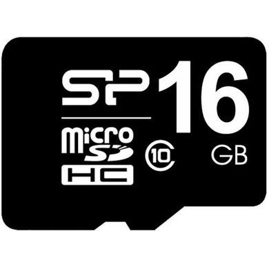 Купити Карта пам'яті SiliconPower microSDHC Elite 16GB Class 10 UHS-I V10 W-30MB/s R-85MB/s +SD-адаптер