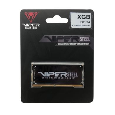 Купити Модуль памяти Patriot DDR4 Viper Steel 16GB 3200 MHz CL18 SODIMM Black/Grey