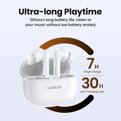 Купити Бездротові навушники UGREEN WS200 Bluetooth 5.3 White