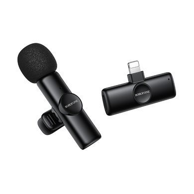 Купити Бездротова мікрофонна система BOROFONE BFK16 Winner (Lightning) Black