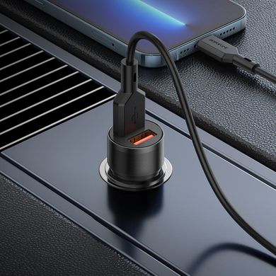 Купити Автомобільний зарядний пристрій Borofone BZ19 charger set(iP) 2 × USB Black