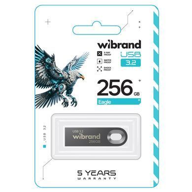 Купити Флеш-накопичувач Wibrand USB 3.2 Gen1 Eagle 256GB Grey