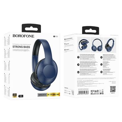 Купити Бездротові навушники Borofone BO23 Bluetooth 5.3 Blue