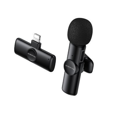 Купити Бездротова мікрофонна система BOROFONE BFK16 Winner (Lightning) Black