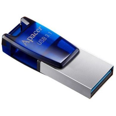 Купити Флеш-накопитель Apacer USB3.1/micro-USB AH179 16GB Silver-Blue