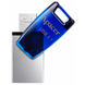 Флеш-накопичувач Apacer USB3.1/micro-USB AH179 16GB Silver-Blue