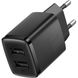 Мережевий зарядний пристрій Baseus Compact Charger 2U Black