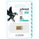 Флеш-накопитель Wibrand USB 2.0 Hawk 8Gb Gold