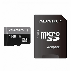 Купити Карта пам'яті A-DATA microSDHC Premier 16GB Class 10 UHS-I W-90MB/s R-100MB/s +SD-адаптер