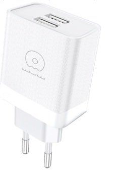 Купити Зарядное устройство WUW-C222 2.4A Charger 2 USB A white
