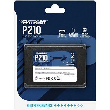 Купити Комп'ютерний запам'ятовувальний пристрій SSD Patriot P210 2TB 2.5" 7mm SATAIII 3D QLC