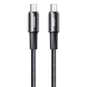 Купити Кабель "REMAX WindSpeed Series Fast charging aluminum alloy braided data cable 1.2M CB25/CB23 " (C-C) 65W - Black