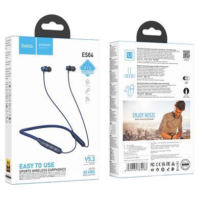 Купити Бездротові навушники HOCO ES64 Easy Sound sports BT earphones Navy Blue