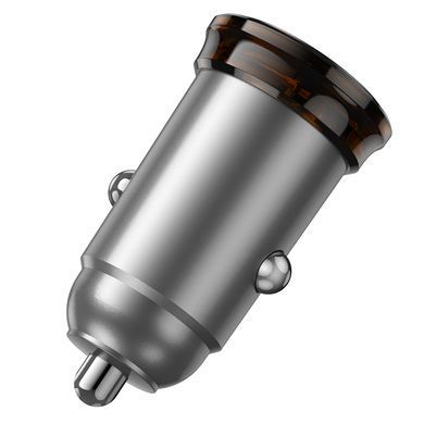 Купити Автомобільний зарядний пристрій HOCO NZ16 Rigorous single port PD30W car charger Metal Grey