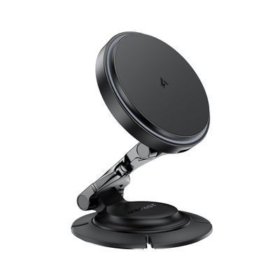 Купити Автотримач для телефона з БЗП ACEFAST D65 magnetic folding wireless charging car holder Black