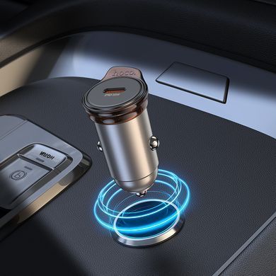 Купити Автомобільний зарядний пристрій HOCO NZ16 Rigorous single port PD30W car charger Metal Grey