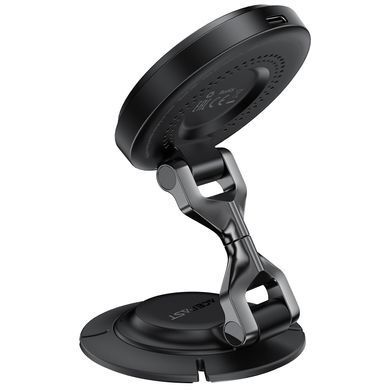 Купити Автотримач для телефона з БЗП ACEFAST D65 magnetic folding wireless charging car holder Black