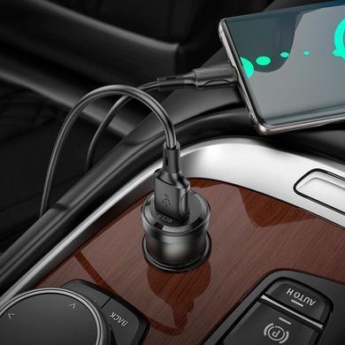 Купити Автомобильное зарядное устройство BOROFONE BZ23 Noble single-port QC3.0 car charger Transparent Black