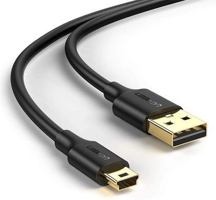 Купити Кабель UGREEN USB 2.0 A Male to Mini 5 Pin Male Cable 2m (Black)