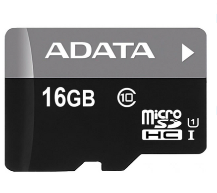 Купити Карта пам'яті A-DATA microSDHC Premier 16GB Class 10 UHS-I W-10MB/s R-100MB/s +SD-адаптер