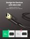 Кабель UGREEN USB 2.0 A Male to Mini 5 Pin Male Cable 2m (Black)