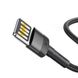 Кабель Baseus Cafule Special Edition Lightning USB 2.4 A 1m Black-Grey