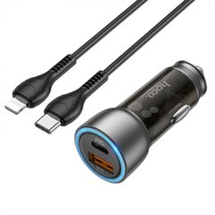 Купити Автомобильное зарядное устройство Hoco N28 USB-A/Type-C Brown