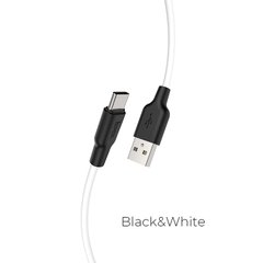 Купити Кабель Hoco X21 USB Type-C 2.4 A 1m Black-White
