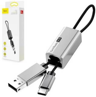 Купити Картридер Baseus Pendant Card Reader USB Silver - Уценка