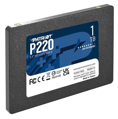 Купити Накопитель SSD Patriot P220 1 ТВ 2.5" SATAIII TLC