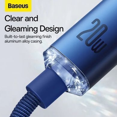 Купити Кабель Baseus Crystal Shine Series Fast Charging Data Cable Type-C to iP 20W 1.2m Blue