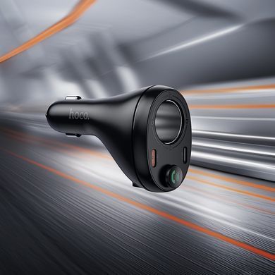 Купити АЗП з FM-модулятором HOCO E88 Star 35W(2C) cigarette lighter car BT FM transmitter Black