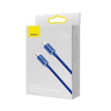 Купити Кабель Baseus Crystal Shine Series Fast Charging Data Cable Type-C to iP 20W 1.2m Blue