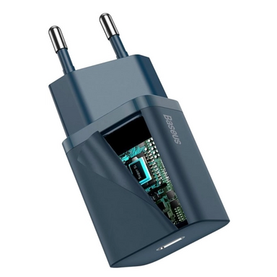 Купити Мережевий зарядний пристрій Baseus Super Si Quick Charger 1C Blue