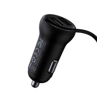 Купити Автомобільний зарядний пристрій Baseus T typed S-16 wireless MP3 car charger（English) USB Black