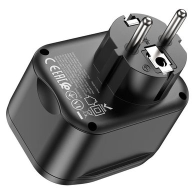 Купити Hoco NS3 Multifunctional socket EU / Type-C / 2 x USB-A Black