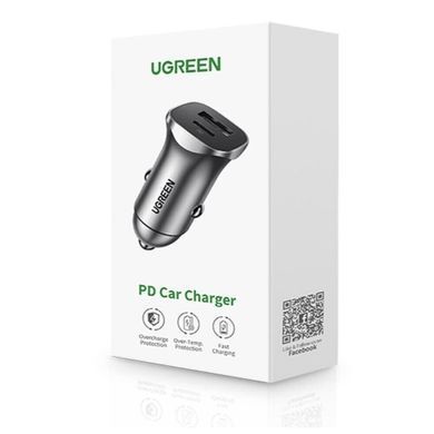 Купити Автомобильное зарядное устройство UGREEN CD130 Dual USB Car Charger (Space Gray) (UGR-30780)