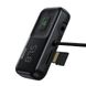 Автомобільний зарядний пристрій Baseus T typed S-16 wireless MP3 car charger（English) USB Black