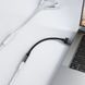 Аудіокабель ACEFAST J13 USB-A to 3.5mm female, nylon braid, 0.15m, Black