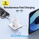 Мережевий зарядний пристрій Baseus Cube Fast Charger C+U 30W EU Moon White
