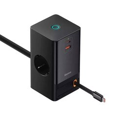 Купити Мережевий зарядний пристрій Baseus PowerCombo Digital PowerStrip Black